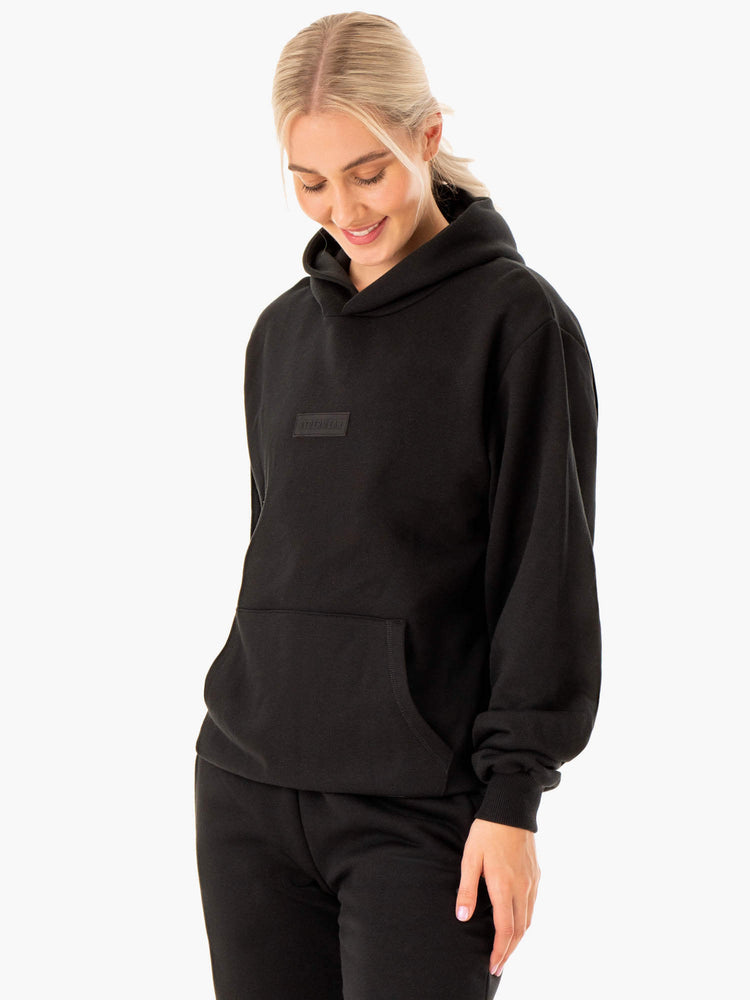 Sweat à Capuche Ryderwear Pullover Noir Femme | YTB-92030690