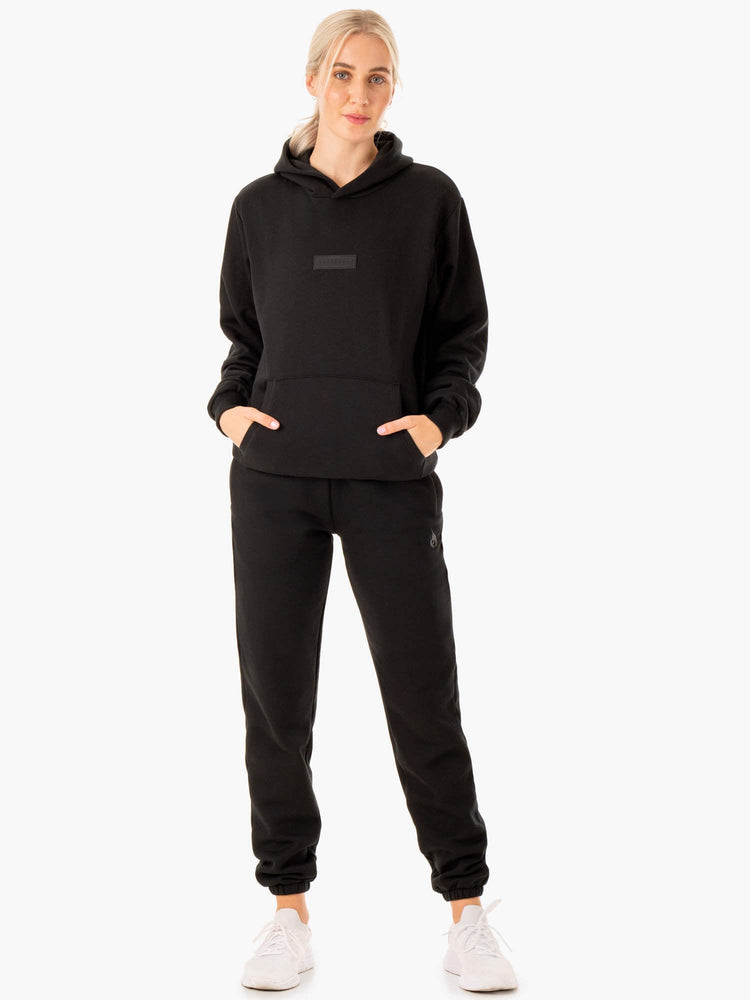 Sweat à Capuche Ryderwear Pullover Noir Femme | YTB-92030690