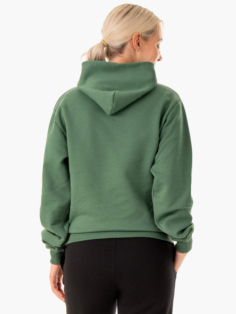 Sweat à Capuche Ryderwear Pullover Vert Femme | PUW-38373258