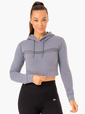 Sweat à Capuche Ryderwear Hybrid Fitted Bleu Femme | YSW-14924499