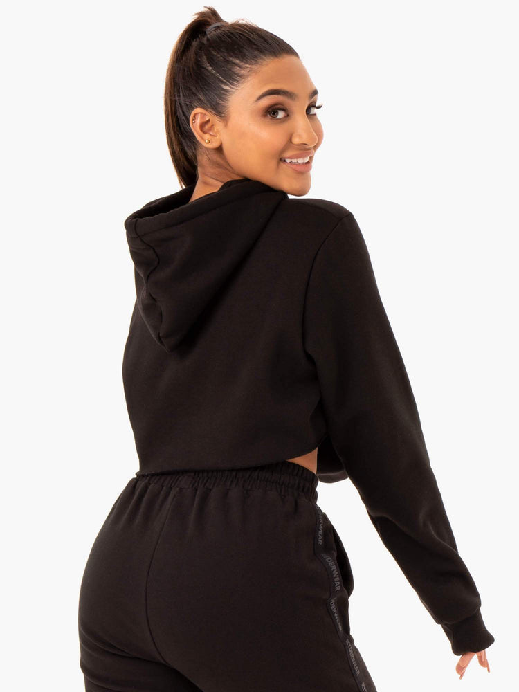 Sweat à Capuche Ryderwear Base Pullover Noir Femme | RTD-13025014