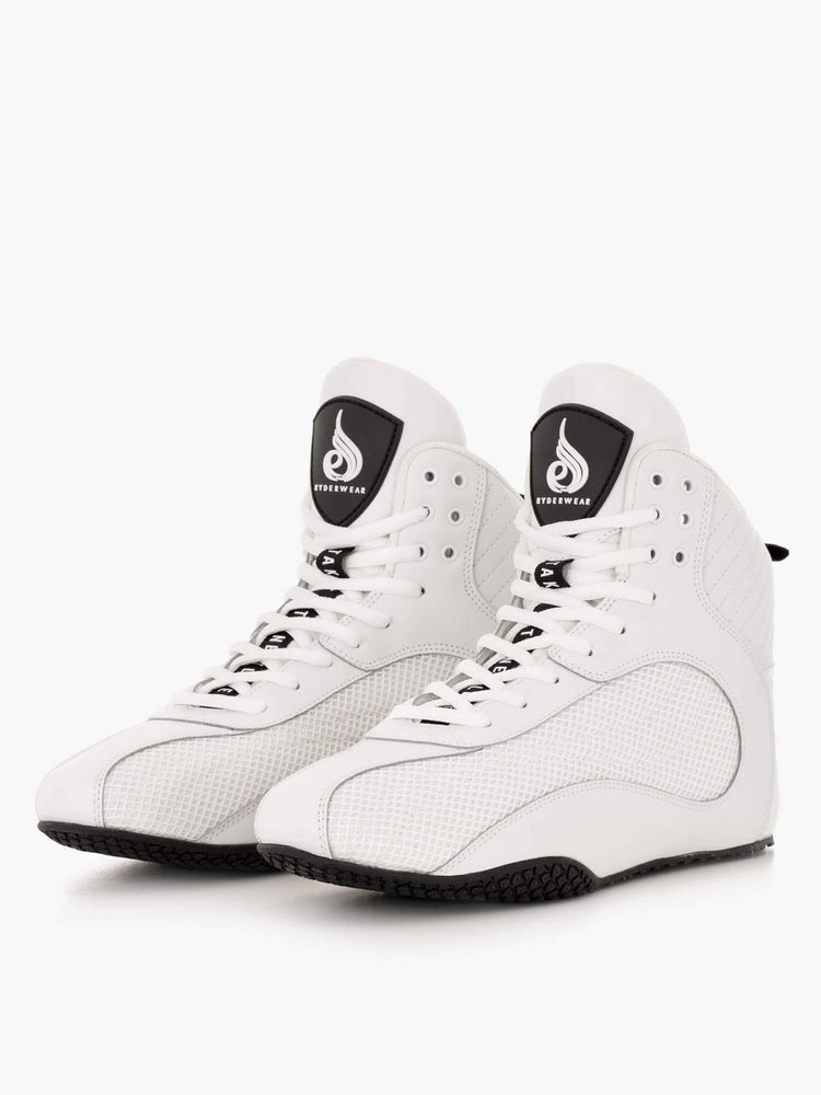 Chaussures Haltérophilie Ryderwear D-Mak Velocity Blanche Homme | FUJ-55296711