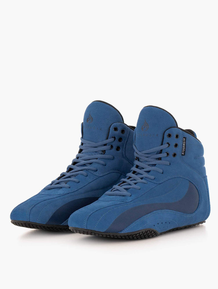 Chaussures Haltérophilie Ryderwear D-Mak Evo Bleu Homme | RHI-84304425