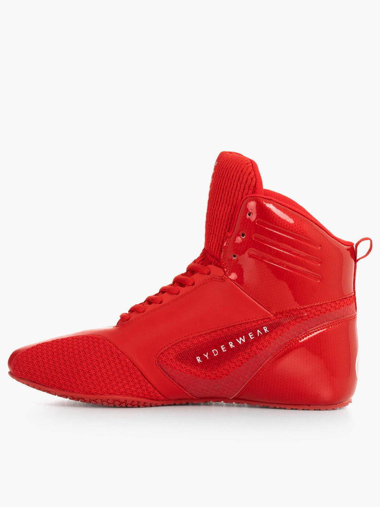 Chaussures Haltérophilie Ryderwear D-Mak Carbon Fibre Rouge Homme | LPF-38944027