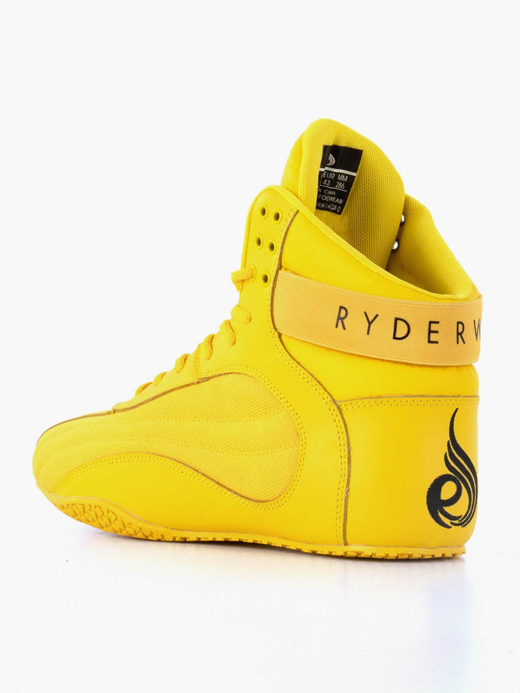 Chaussures Haltérophilie Ryderwear D-Mak Block Jaune Homme | TEV-92870416