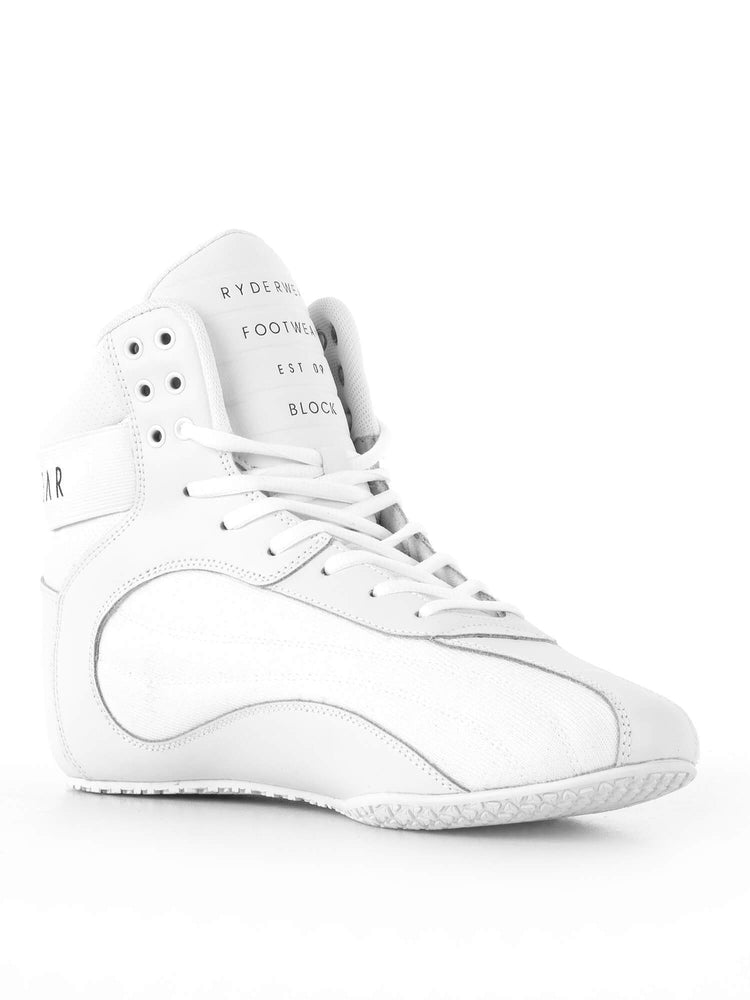 Chaussures Haltérophilie Ryderwear D-Mak Block Blanche Homme | KAE-58263943