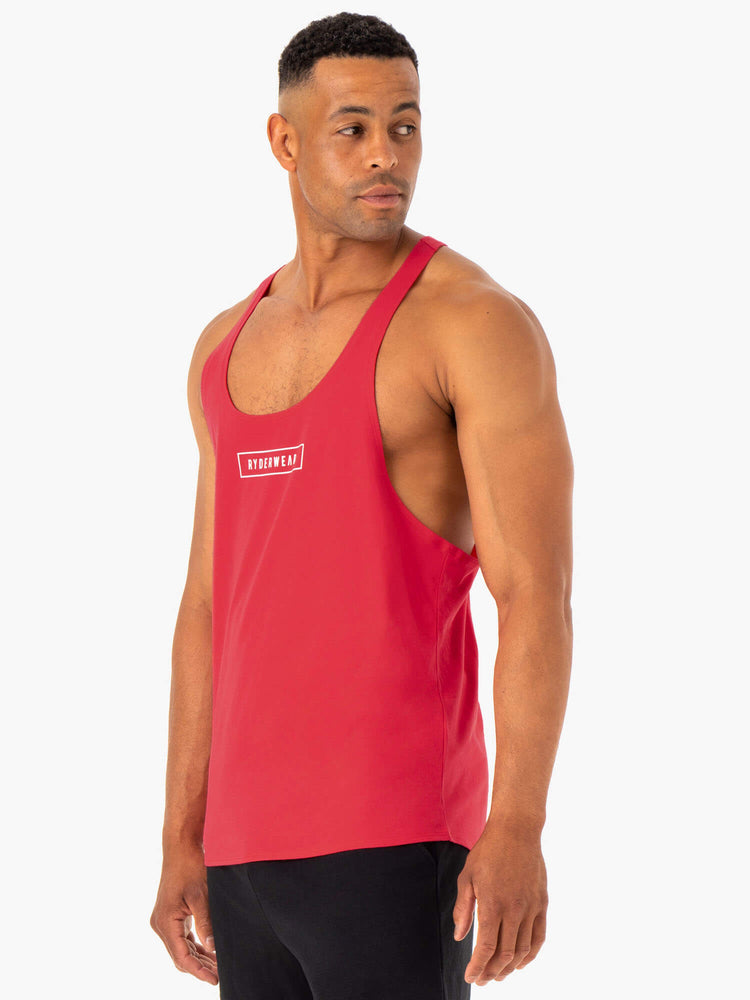 Debardeur Ryderwear Recharge Stringer T-Back Rouge Homme | LFW-52750754