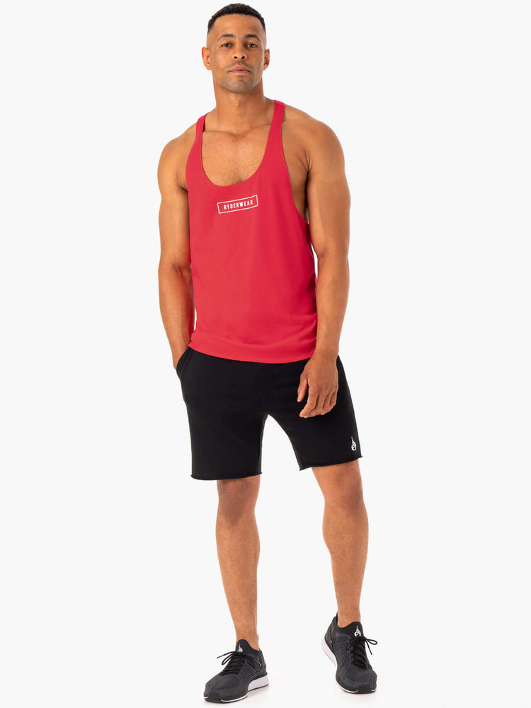 Debardeur Ryderwear Recharge Stringer T-Back Rouge Homme | LFW-52750754