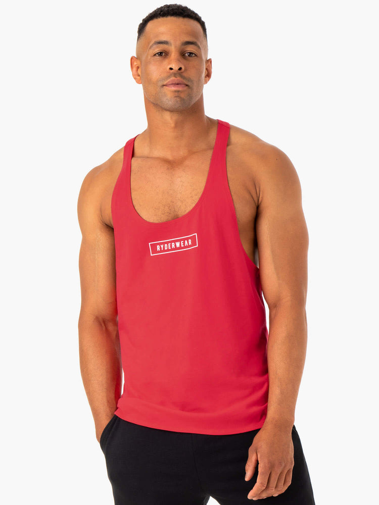 Debardeur Ryderwear Recharge Stringer T-Back Rouge Homme | LFW-52750754