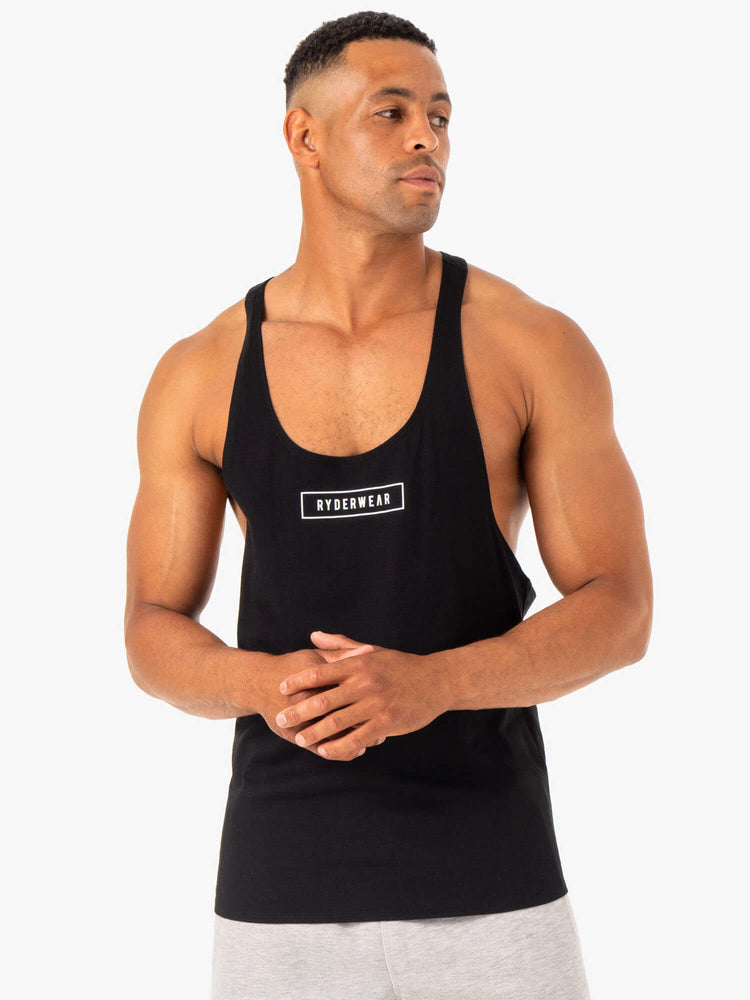 Debardeur Ryderwear Recharge Stringer T-Back Noir Homme | ODP-75060642