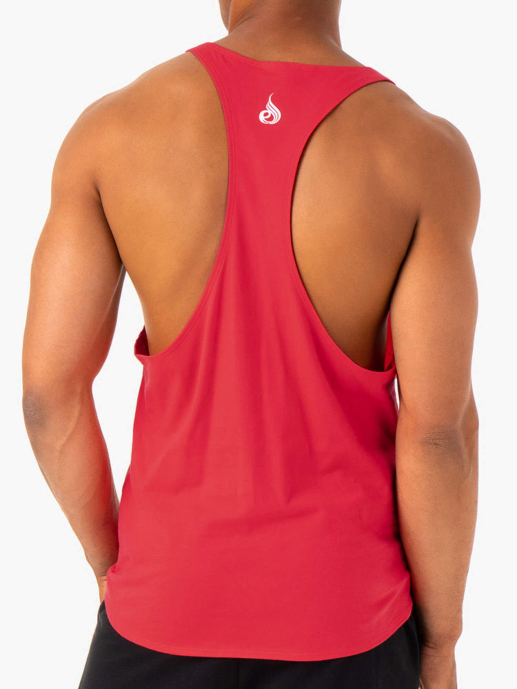 Debardeur Ryderwear Recharge Stringer T-Back Rouge Homme | LFW-52750754