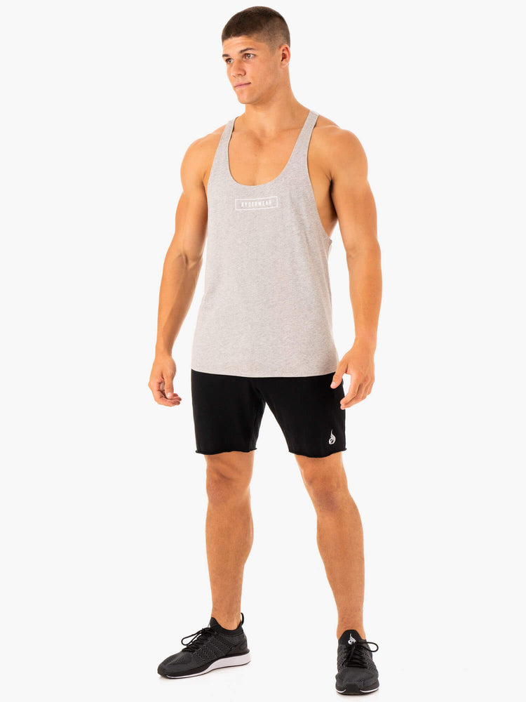 Debardeur Ryderwear Recharge Stringer T-Back Grise Homme | WLL-84044784