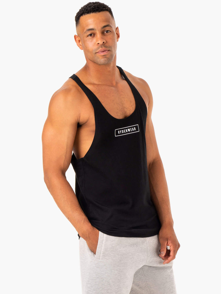 Debardeur Ryderwear Recharge Stringer T-Back Noir Homme | ODP-75060642