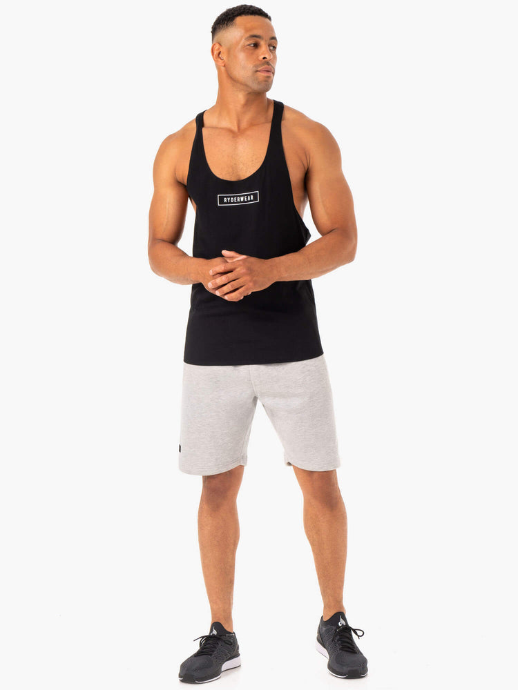 Debardeur Ryderwear Recharge Stringer T-Back Noir Homme | ODP-75060642