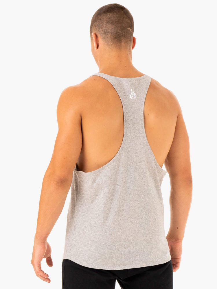 Debardeur Ryderwear Recharge Stringer T-Back Grise Homme | WLL-84044784