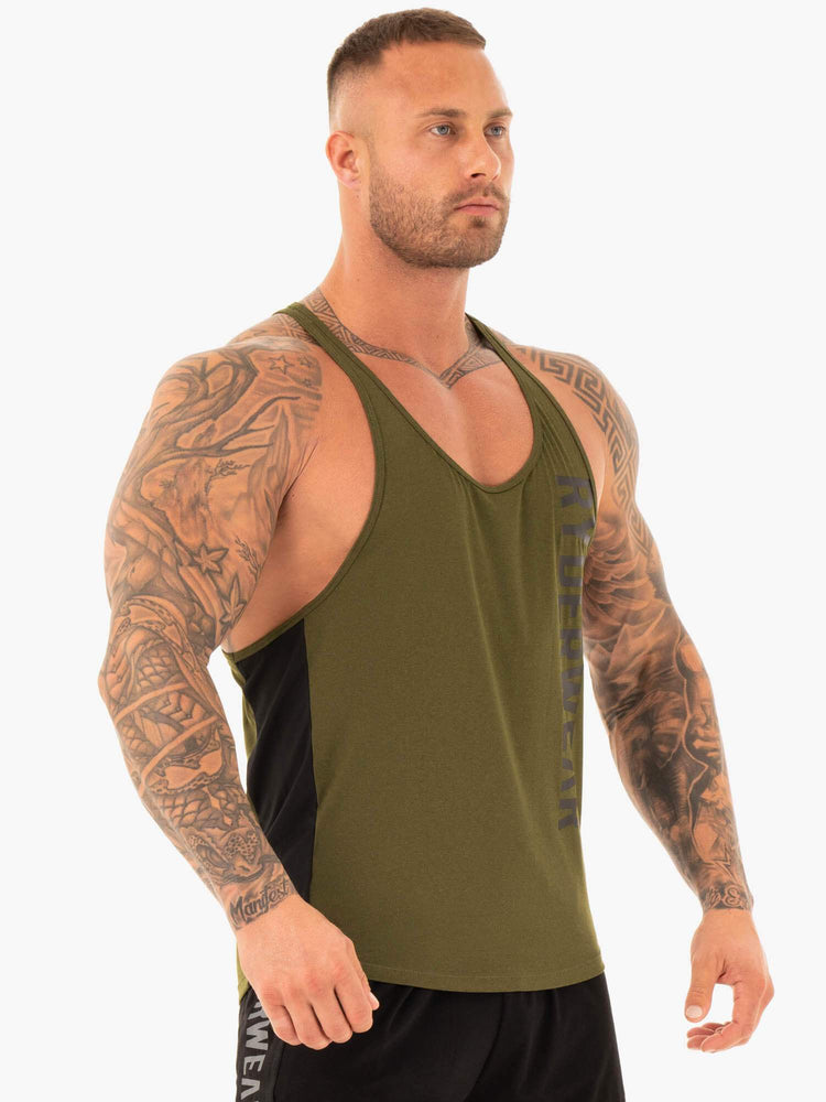 Debardeur Ryderwear Performance Stringer Kaki Homme | ACF-44047864