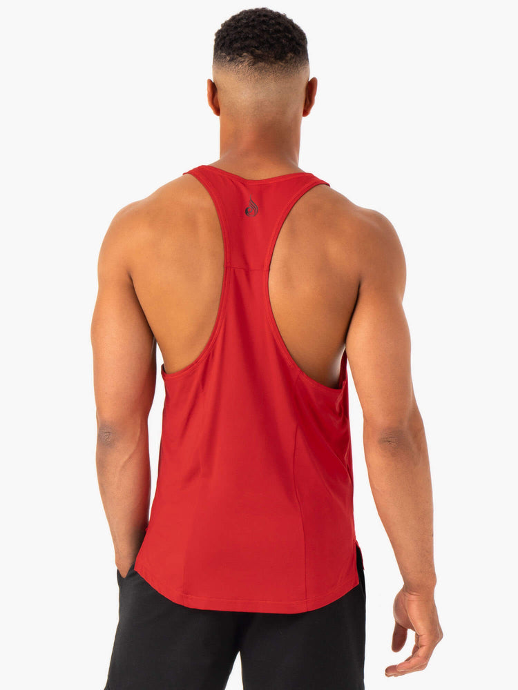 Debardeur Ryderwear Optimal Mesh T-Back Rouge Homme | TTJ-42169898