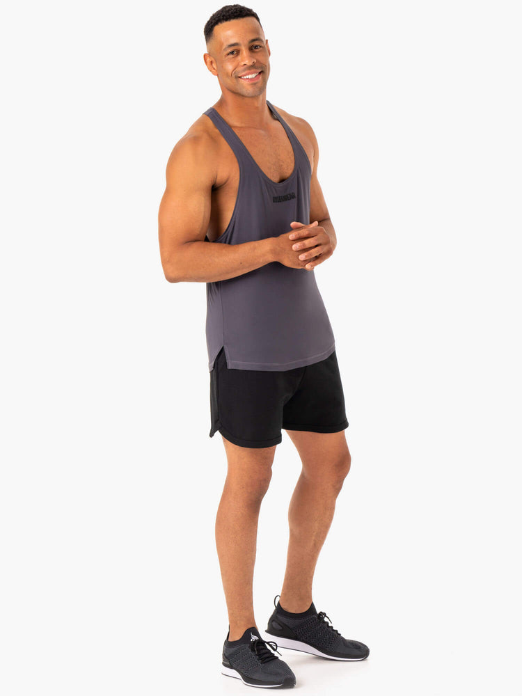 Debardeur Ryderwear Optimal Mesh T-Back Grise Homme | RXU-79456613