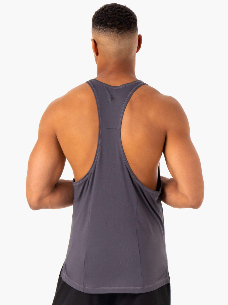 Debardeur Ryderwear Optimal Mesh T-Back Grise Homme | RXU-79456613