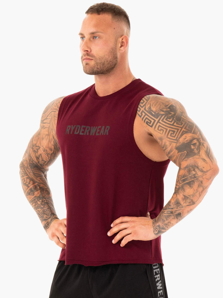 Debardeur Ryderwear Performance Baller Bordeaux Homme | TSU-03271195