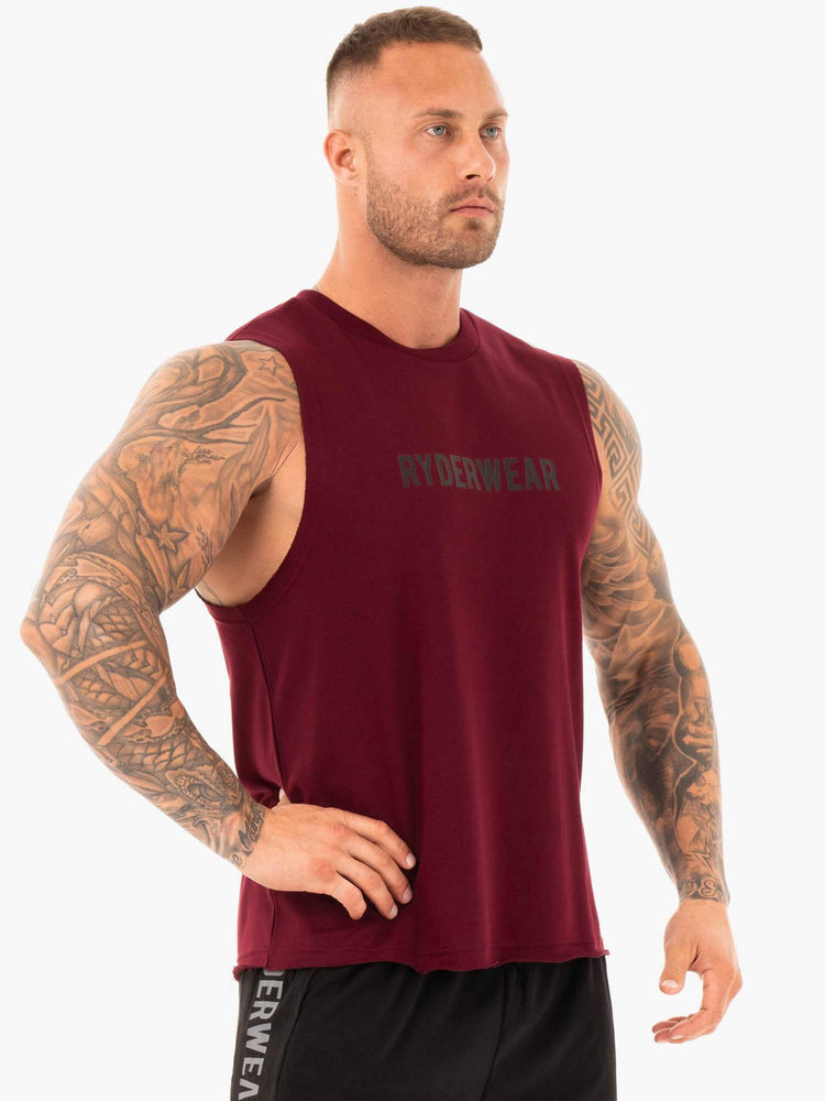 Debardeur Ryderwear Performance Baller Bordeaux Homme | TSU-03271195