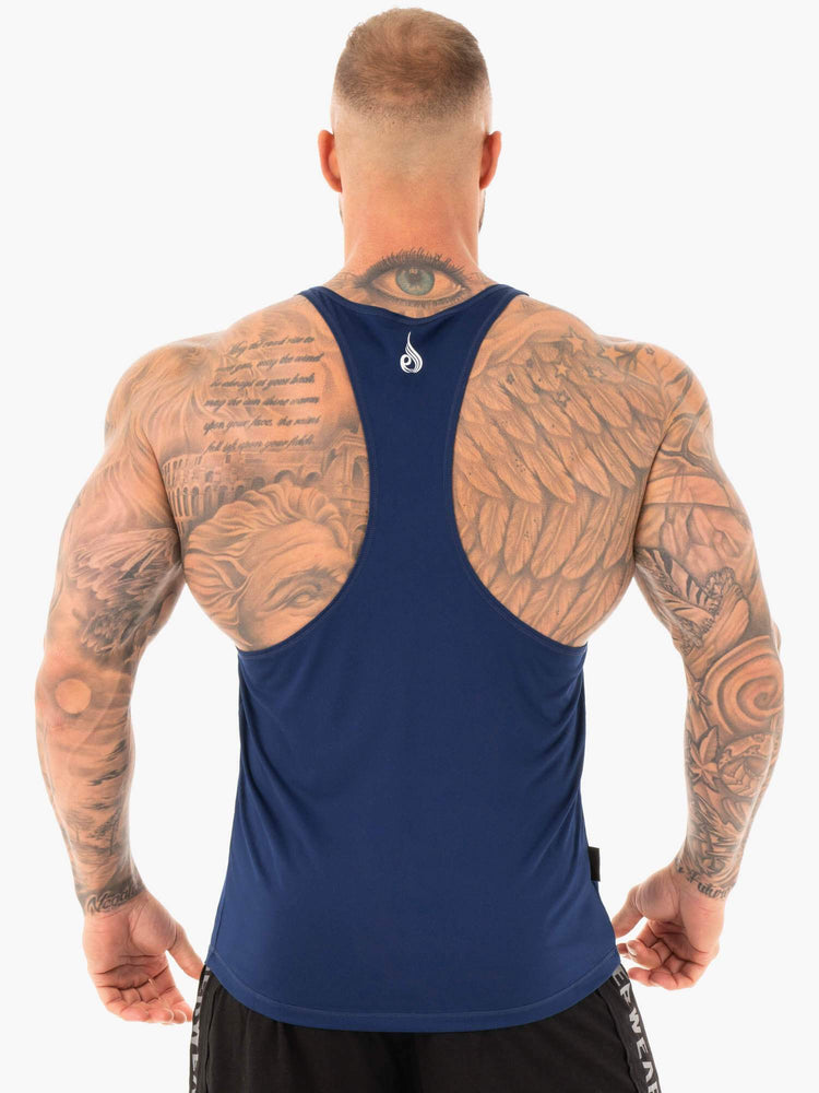 Debardeur Ryderwear Lift T-Back Stringer Bleu Marine Homme | KJS-85539571