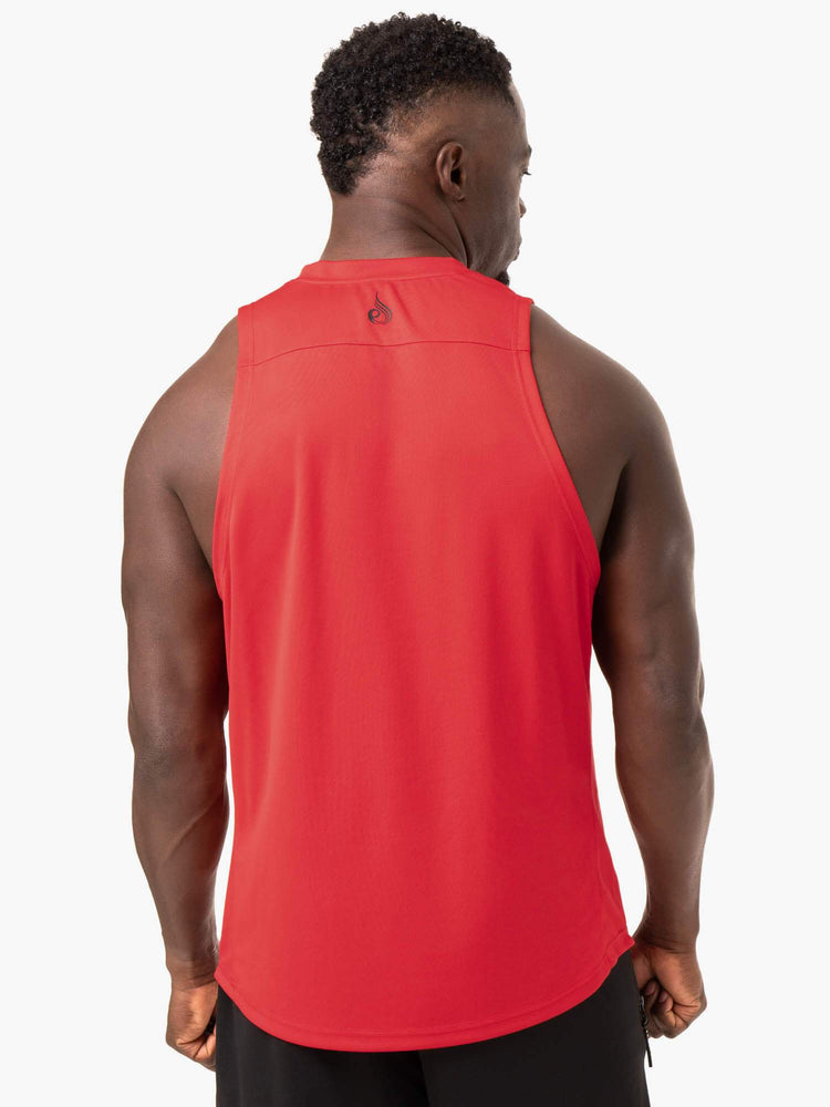 Debardeur Ryderwear Lift Mesh Baller Rouge Homme | NAT-30535099