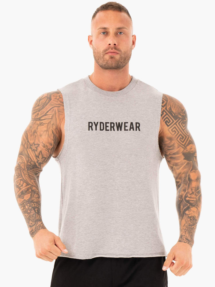 Debardeur Ryderwear Performance Baller Grise Homme | MTI-89807359