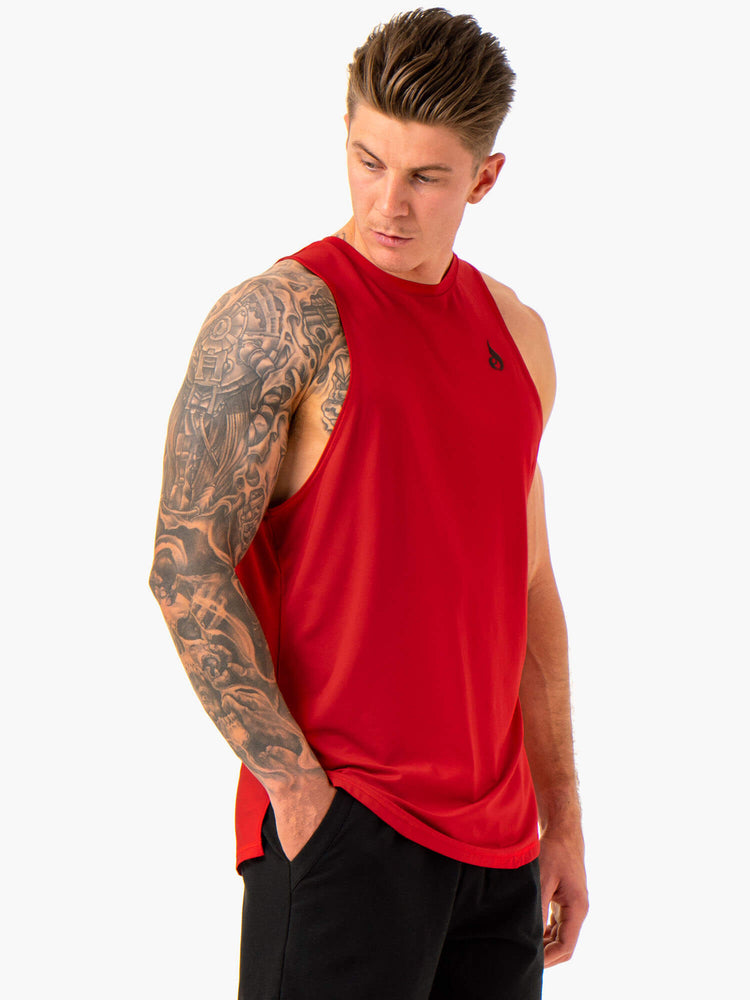 Debardeur Ryderwear Optimal Mesh Rouge Homme | KJJ-86346033