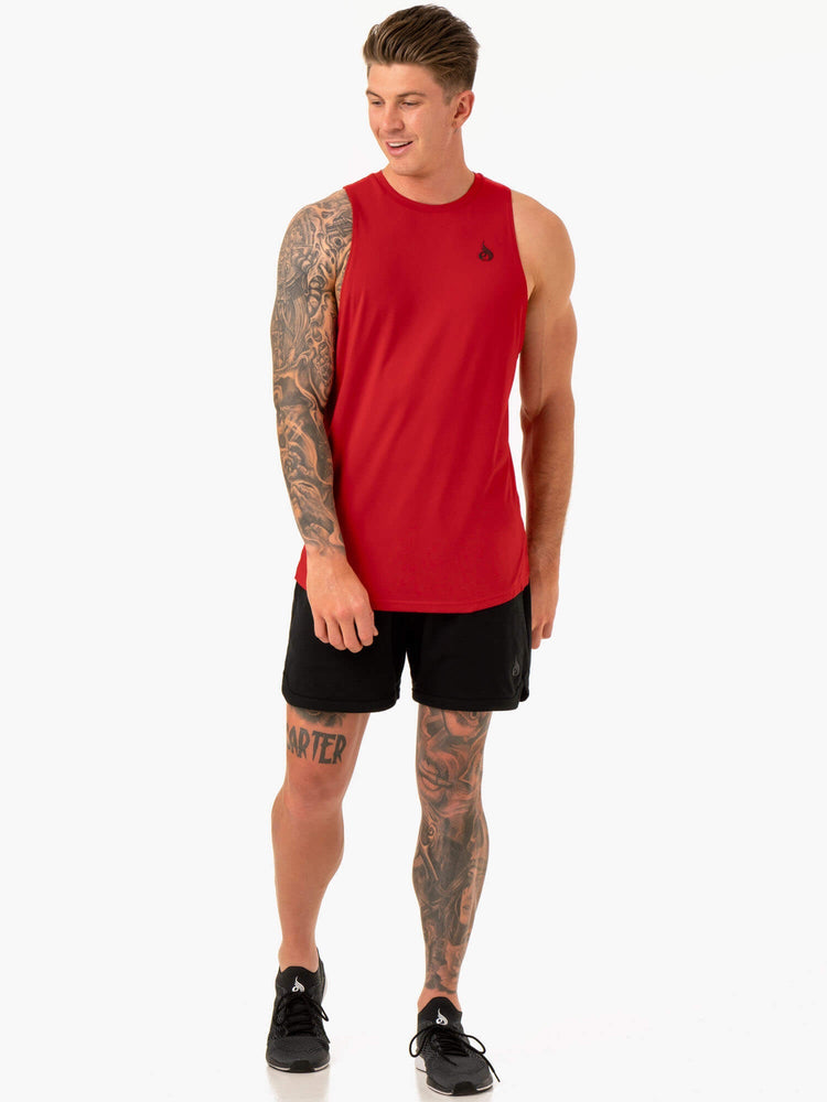 Debardeur Ryderwear Optimal Mesh Rouge Homme | KJJ-86346033