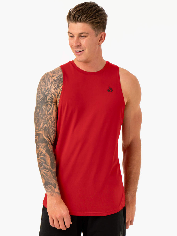 Debardeur Ryderwear Optimal Mesh Rouge Homme | KJJ-86346033