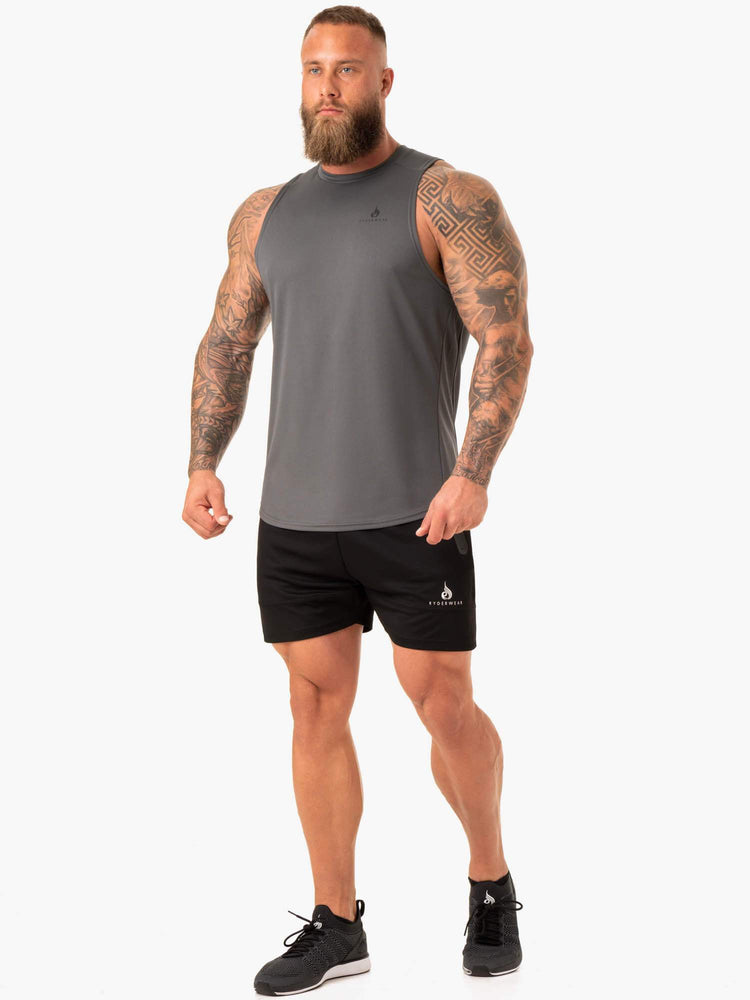 Debardeur Ryderwear Lift Mesh Baller Grise Homme | DSZ-63000719