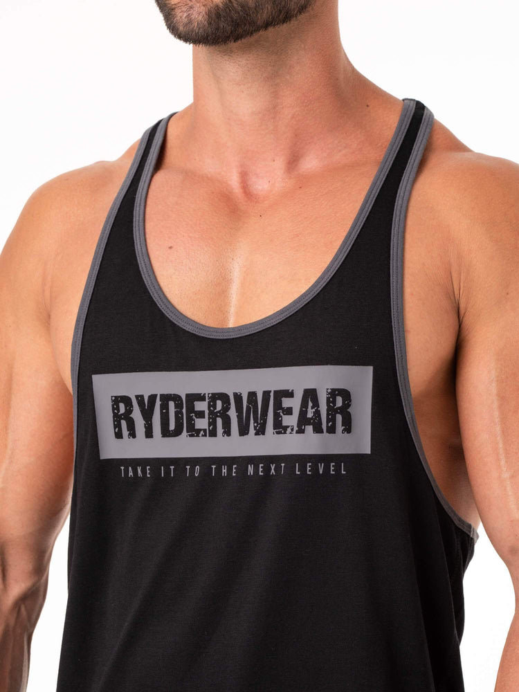 Debardeur Ryderwear Iron Stringer T-Back Noir Homme | YAI-07242874