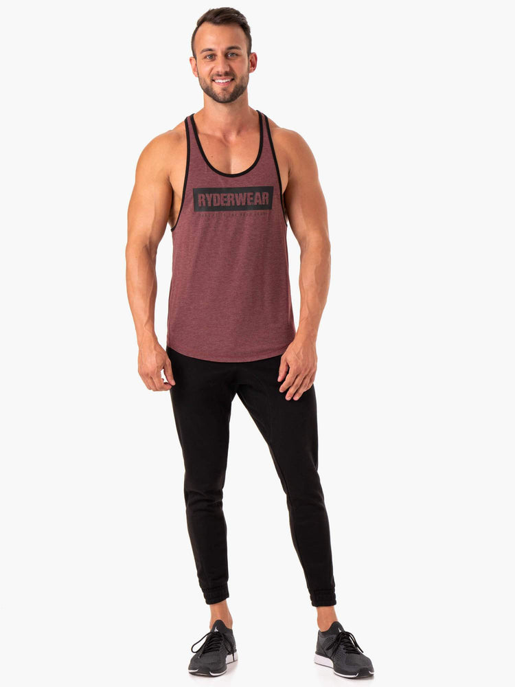 Debardeur Ryderwear Iron Stringer T-Back Bordeaux Homme | POA-79723656