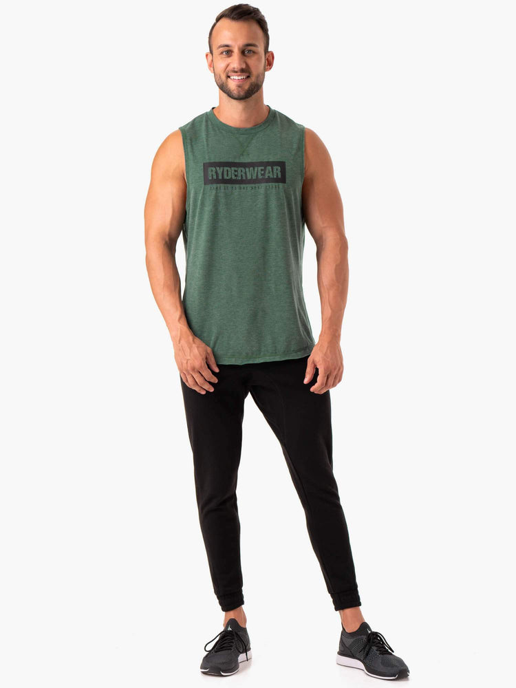 Debardeur Ryderwear Iron Baller Vert Homme | BOW-00633872