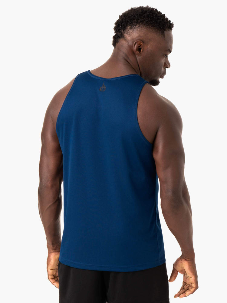 Debardeur Ryderwear Heighten Mesh Regular Bleu Homme | TVD-78598389