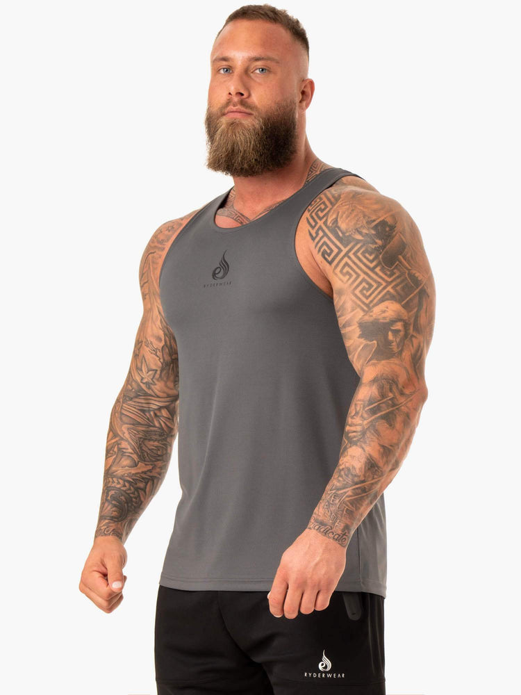 Debardeur Ryderwear Heighten Mesh Regular Grise Homme | ZYJ-92388217