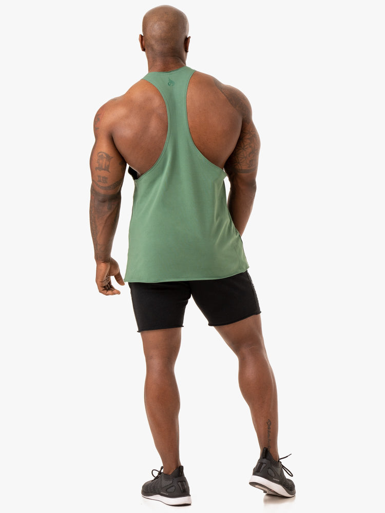 Debardeur Ryderwear Force Stringer T-Back Vert Homme | ACS-25482254