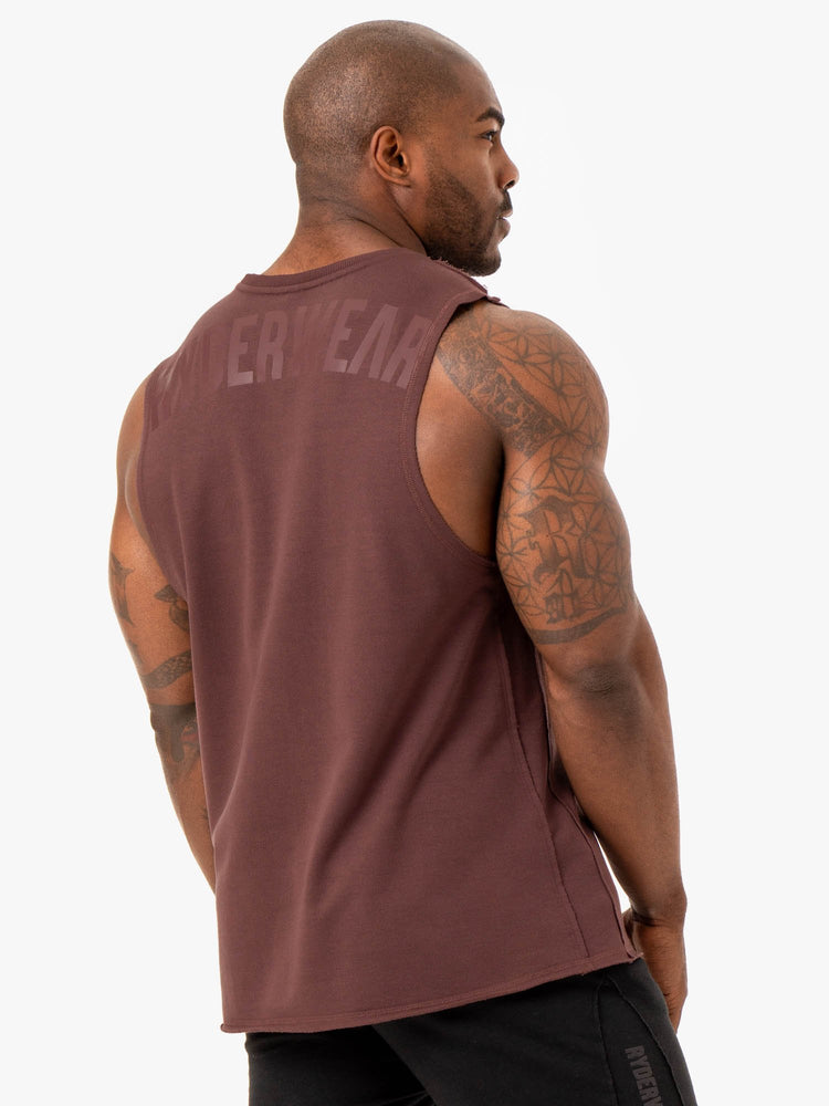 Debardeur Ryderwear Force Fleece Marron Homme | UEX-81844391