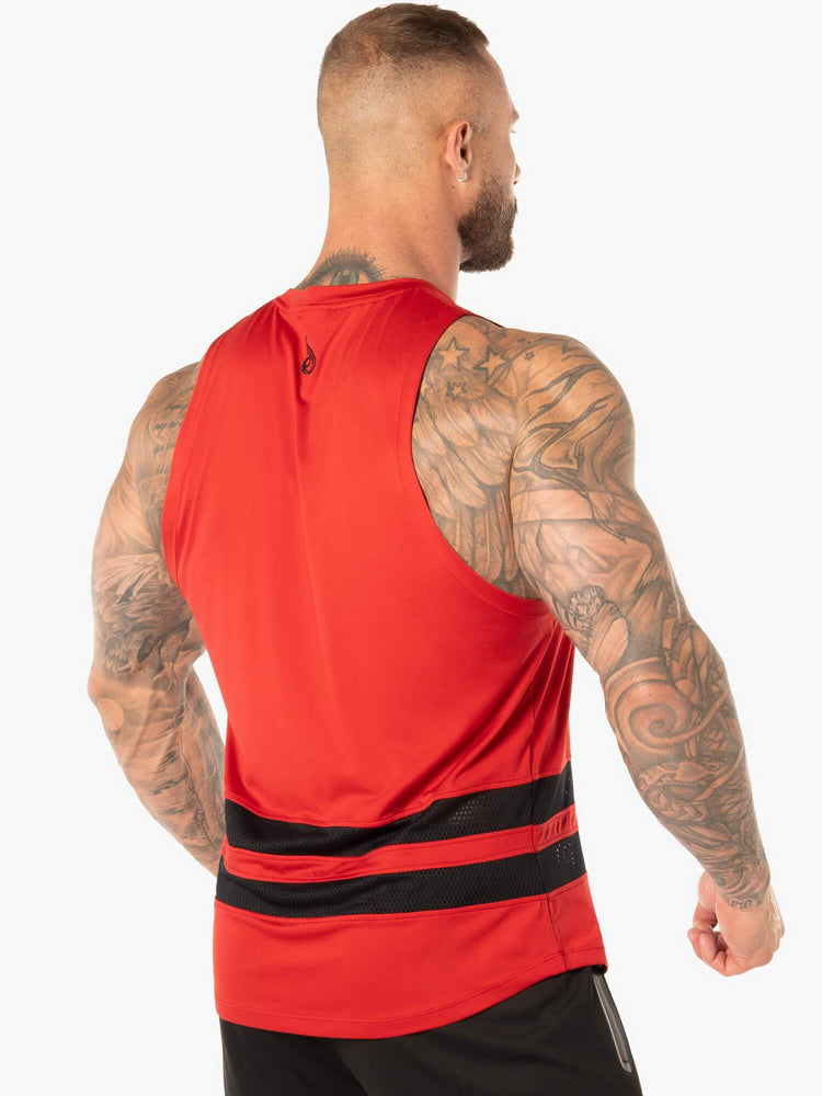 Debardeur Ryderwear Evo Mesh Baller Rouge Homme | ZBL-44262043