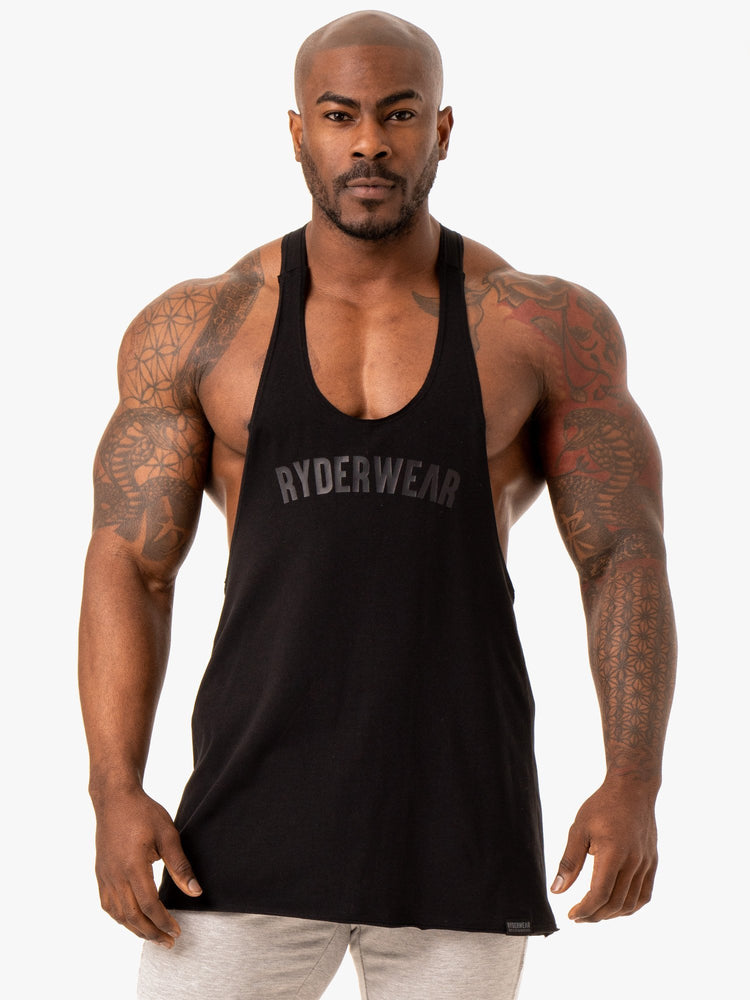 Debardeur Ryderwear Force Stringer T-Back Noir Homme | KZK-49220681