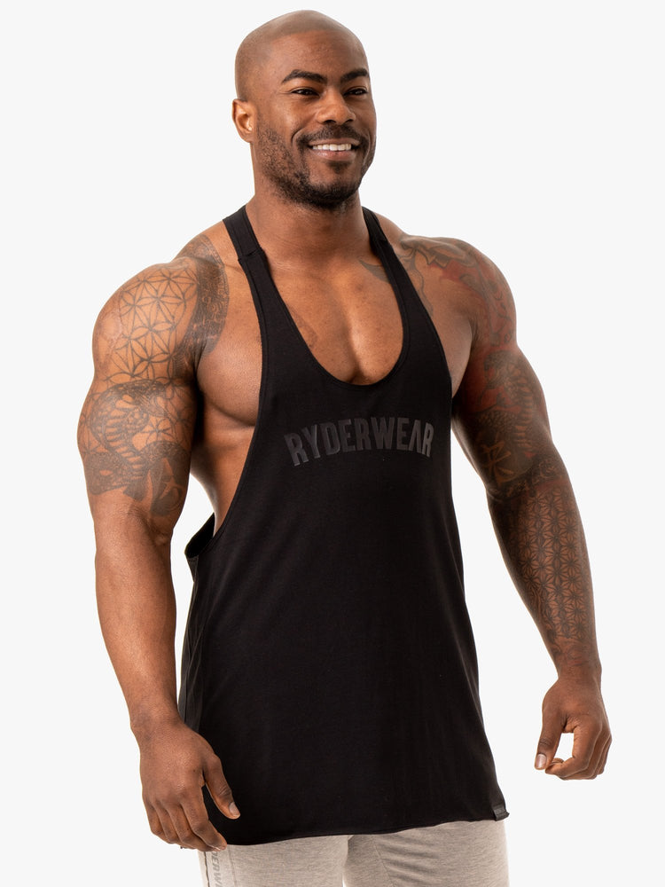 Debardeur Ryderwear Force Stringer T-Back Noir Homme | KZK-49220681