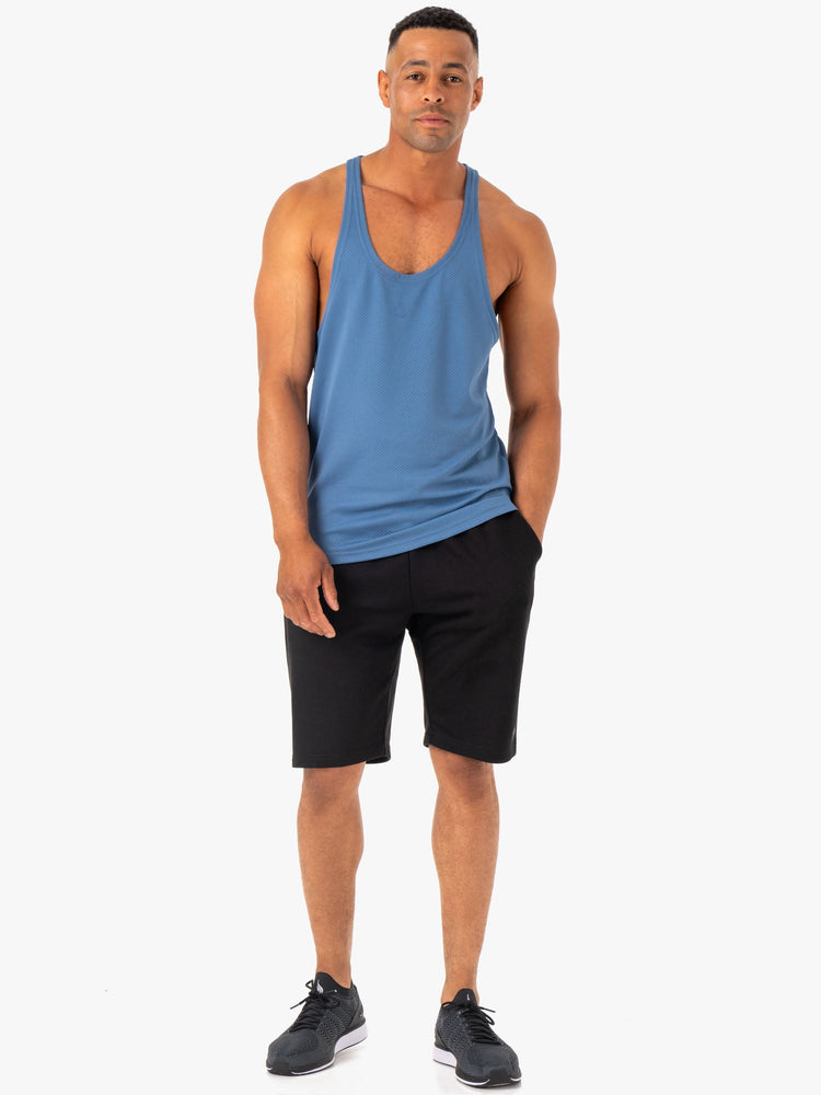 Debardeur Ryderwear Enhance Stringer T-Back Bleu Homme | AVH-31352417