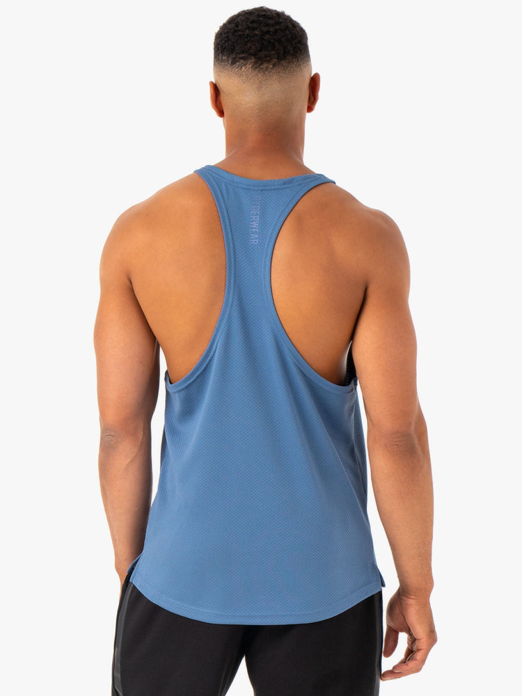 Debardeur Ryderwear Enhance Stringer T-Back Bleu Homme | AVH-31352417