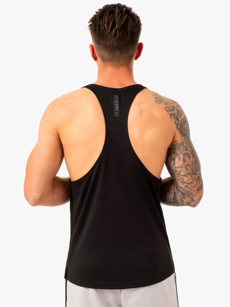 Debardeur Ryderwear Enhance Stringer T-Back Noir Homme | EPI-79615892