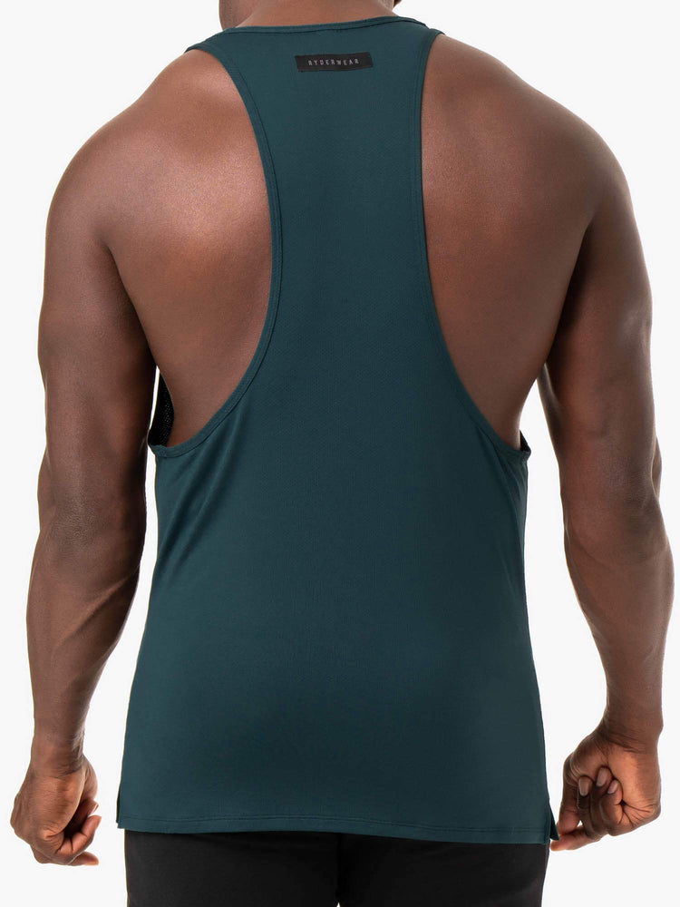 Debardeur Ryderwear Endurance High Rise T-Back Vert Homme | UFZ-59661319