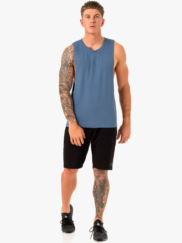 Debardeur Ryderwear Enhance Baller Bleu Homme | JJJ-48237154