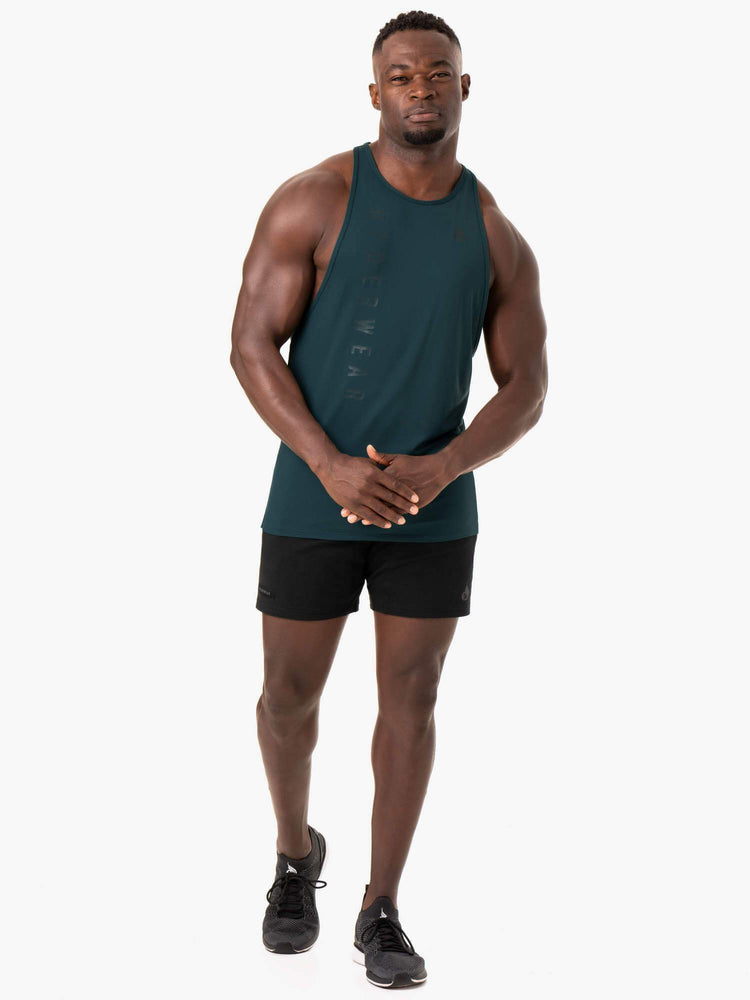 Debardeur Ryderwear Endurance High Rise T-Back Vert Homme | UFZ-59661319