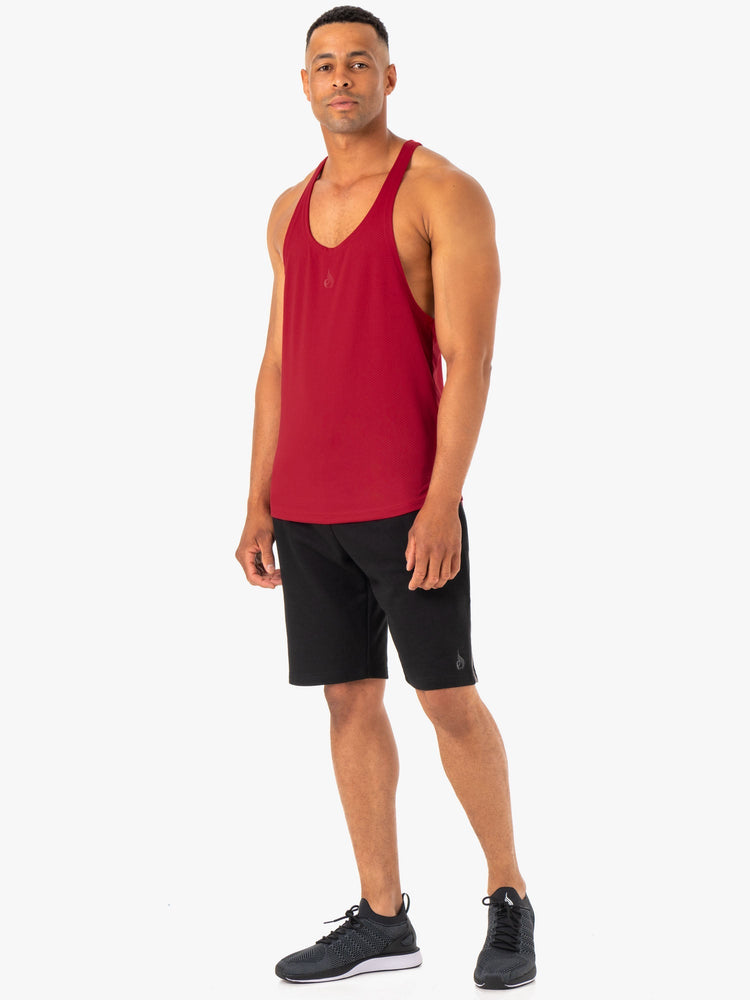 Debardeur Ryderwear Enhance Stringer T-Back Bordeaux Homme | TTL-22508758