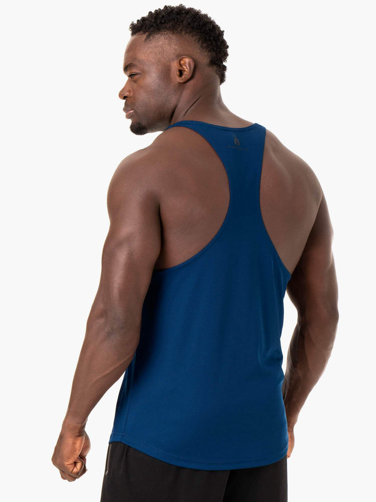 Debardeur Ryderwear Define Mesh T-Back Bleu Homme | XJK-33479598